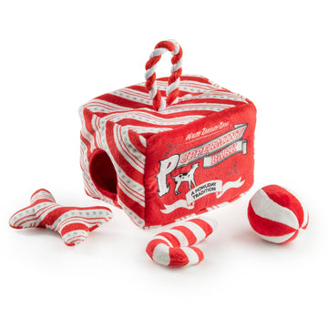 FAIRE - Haute Diggity Dog Dog Toys Puppermint Bark Activity House Christmas Dog Toys